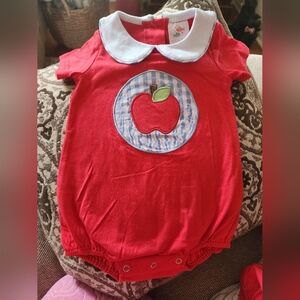 KK -NWOT Stitchy Fish Apples to Apples One-Piece